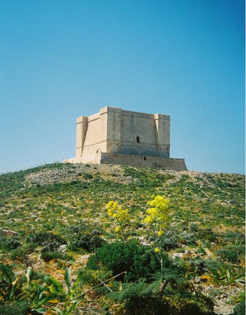 A view of the Saint Mary's Tower dominating the coastline