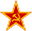 Communist star with golden border and red rims.svg