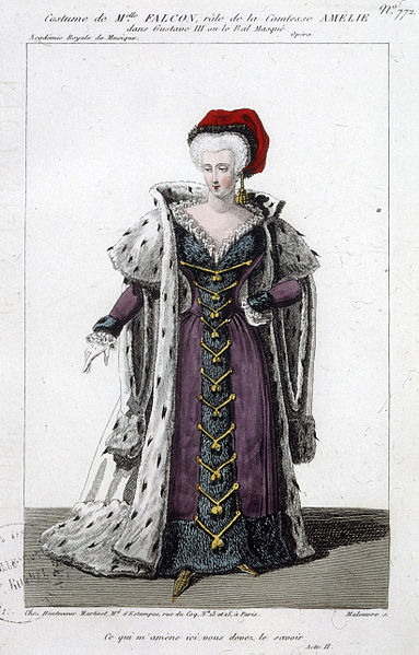 File:Costume design for Cornélie Falcon as Countess Amélie in Gustave III by Auber 1833 - Gallica.jpg