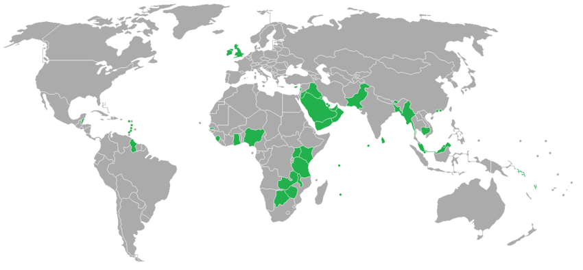 Countries using type G (British) AC power plugs and sockets Countries using type G (British) AC power plugs and sockets.png