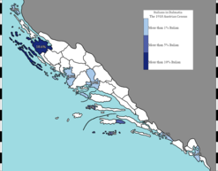 Proportion of Dalmatian Italians in districts of Dalmatia in 1910, per the Austro-Hungarian census Dalmatia.png