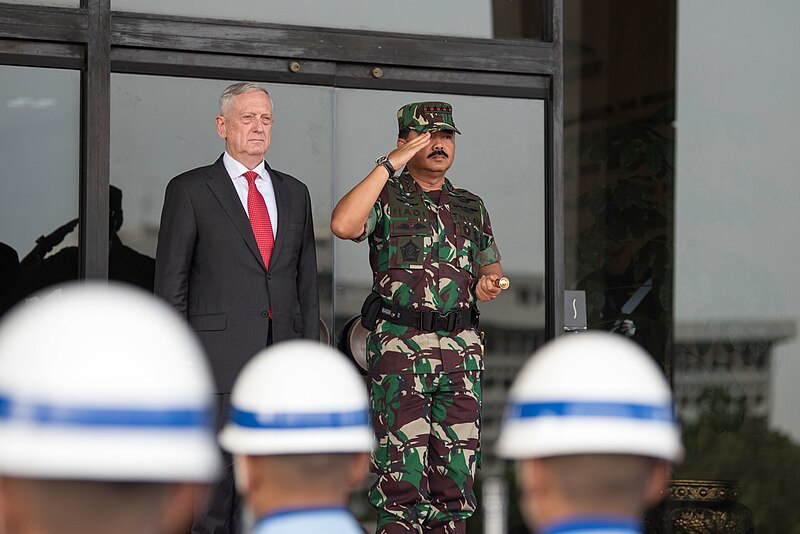 File:Defense Secretary James N. Mattis meets with Indonesian Chief of Defense Marshal Hadi Tjahjanto during a visit to Jakarta.jpg