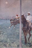 『スタート前の騎手たち』(1878-1880) バーバー美術館(The Barber Institute of Fine Arts)　"Jockeys Before The Race"