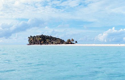 The remote atoll of Helen Reef