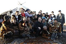 Russian President Dmitry Medvedev in Chukotka, 2008