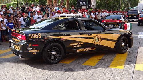 Dodge Charger of the Yucatán State Police