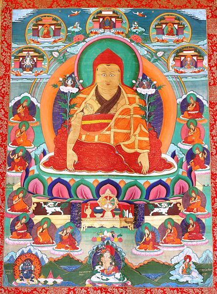 Thangkha with Jonang lama Dolpopa Sherab Gyaltsen (1292–1361)