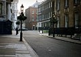 View of numbers 10, 11 and 12 Downing Street - official residences of the First Lord of the Treasury (Prime Minister), Second Lord of the Treasury (Chancellor of the Exchequer) and the Chief Whip.