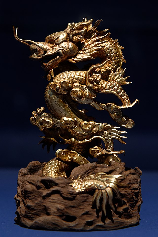 Dragon emerging from the clouds, Nguyễn dynasty (1842)