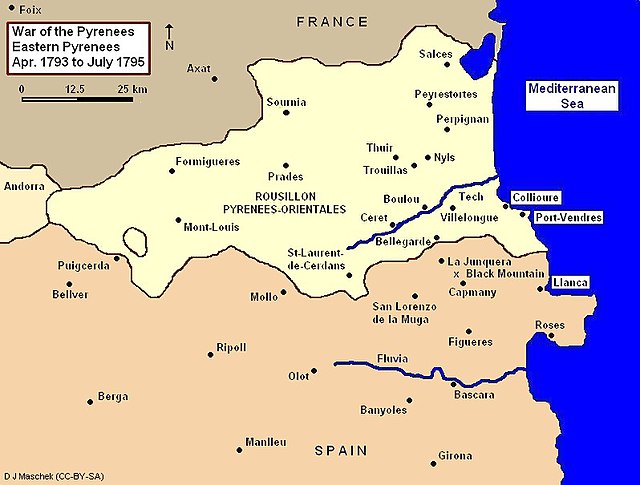 War of the Pyrenees, Eastern Pyrenees