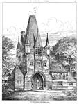 Eccleston Hill Lodge termasuk gerbang dan melekat storeshed dan kantor dalam negeri (barat)