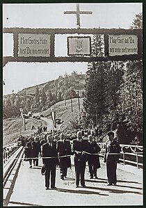 Eröffnung der Brunsttobelbrücke im Jahr 1949