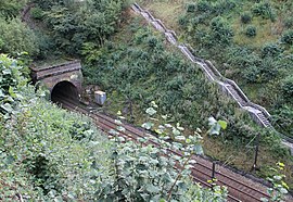 Ein Eisenbahntunnel in Pissy-Pôville