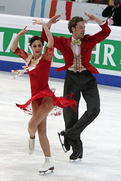 Péchalat and Bourzat compete at the 2011 Europeans.