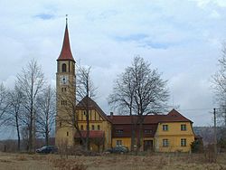 evangelický kostel, celkový pohled