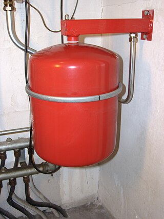 <span class="mw-page-title-main">Expansion tank</span> Tank used in hot water systems