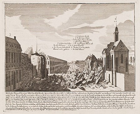 Explosion Pulverturm 1720