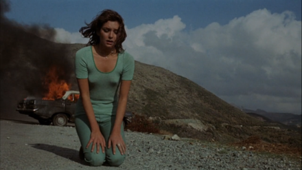 Eye in the Labyrinth (1972) features a female outsider whose own private investigation leads her into a strange environment.
