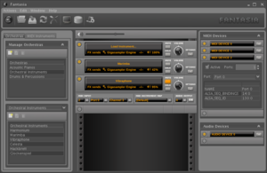Fantasia, графичен интерфейс, разработен от JSampler