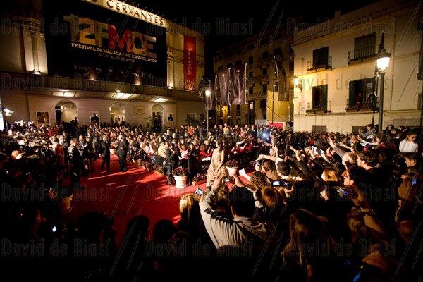 Red carpet before the Teatro Cervantes during the 2009 edition