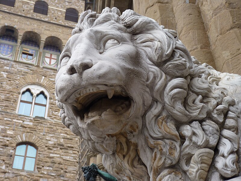 File:File- Marble lion on the Piazza della Signoria.jpg