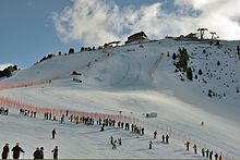 Piste de coupe de monde de ski alpin à Saslong.