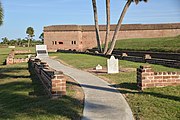 Fort Pulaski National Monument, chatham county, Georgia, U.S. This is an image of a place or building that is listed on the National Register of Historic Places in the United States of America. Its reference number is 66000064.