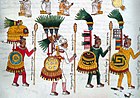 Изображение ацтекских воинов.