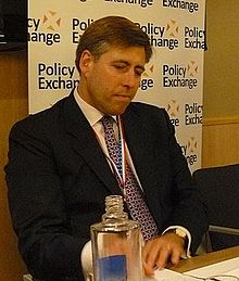 Brady at the Conservative Party conference in 2011 From left to right Graham Brady MP, David Wooding and Anthony Wells.jpg