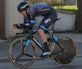 Geraint Thomas sur le Pinarello Bolide lors du Paris-Nice 2015.