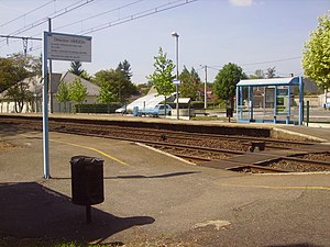 馬爾馬涅站內的鐵路道口