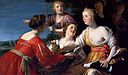 Gerard van Honthorst - Diana Resting After The Hunt, With Shepherdesses And Two Greyhounds, A Landscape Beyond.jpg