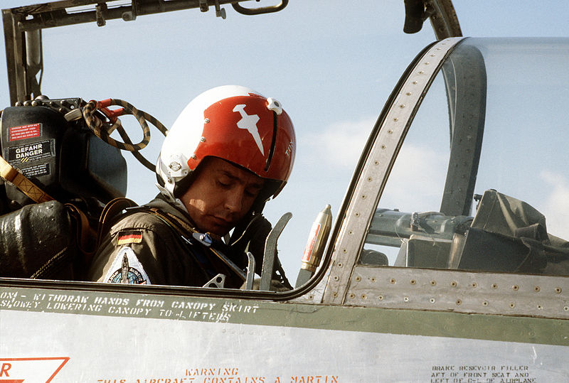 File:German pilot in F-104 Luke 1982.jpeg