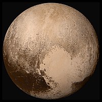 Pluto (snímka zo sondy New Horizons)