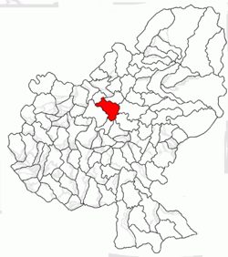 Location of Glodeni(Marossárpatak), Mureş(Maros megye)