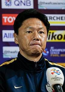 Go Oiwa en conférence de presse avant ACL Final 2018.jpg