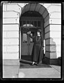 Grace Coolidge holding bird. White House, Washington, D.C. LCCN2016892893.jpg
