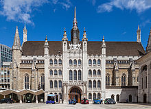 Guildhall is the ceremonial and administrative centre of the city. Guildhall, Londres, Inglaterra, 2014-08-11, DD 139.JPG