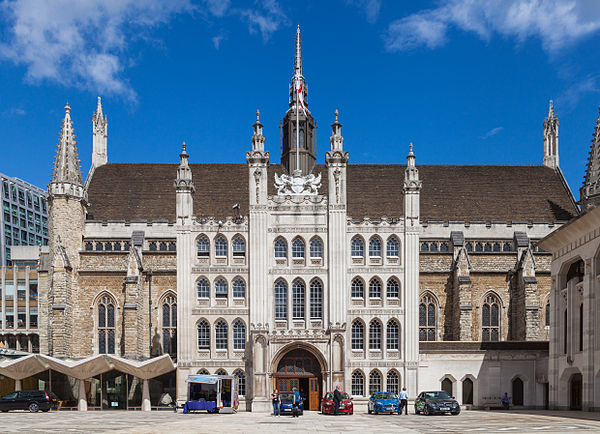 The façade of Guildhall