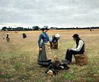 Folk i marken. Brendekilde, 1887