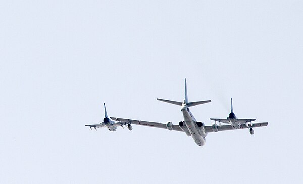 The H-6 and J-10 were flying in the parade.