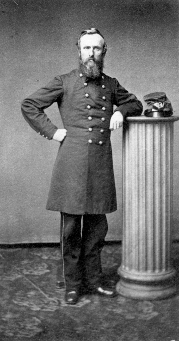 Hayes in Civil War uniform in 1861