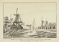 Zaagmolen op het bastion te Delft, 1768.