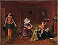 Henri IV playing with his children label QS:Len,"Henri IV playing with his children" label QS:Lpl,"Henryk IV bawiący się ze swoimi dziećmi" label QS:Lfr,"Henri IV jouant avec ses enfants" , 1817