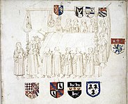 Αναπαράσταση της εποχής με τον ετοιμοθάνατο Ερρίκο Ζ´ και τον στενό του κύκλο στο παλάτι του Ρίτσμοντ το 1509.