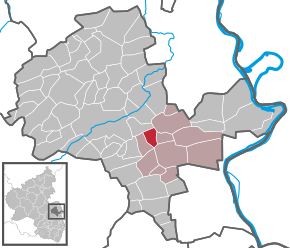 Poziția Hochborn pe harta districtului Alzey-Worms
