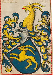 Coat of arms of the counts of Hohenems Hohenems Scheibler100ps.jpg