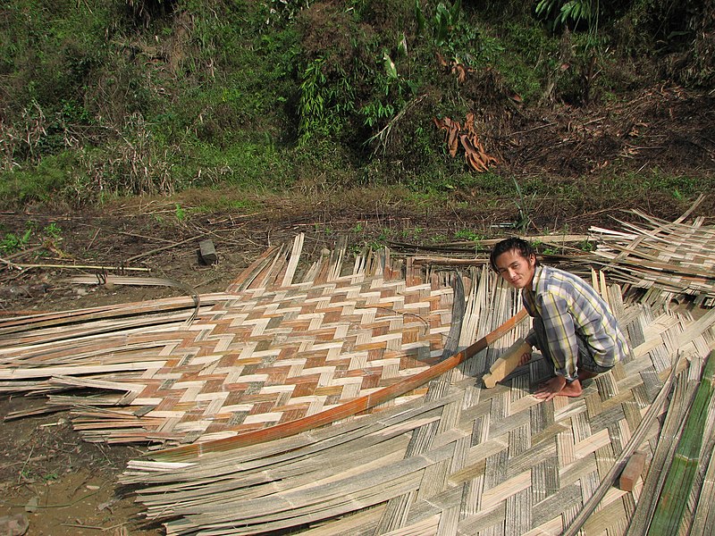 File:House construction bamboo wall IMG 8946.jpg