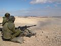 IDF soldier fires M2