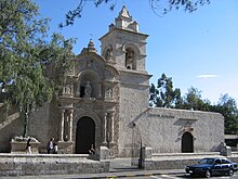 San Juan Bautista Church in Yanahuara District. IglesiaYanahuara.JPG